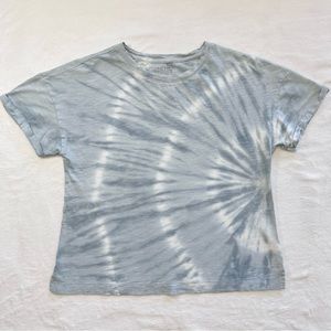 Time and Tru Tie Dye Cuffed Sleeves Boxy Top size Small
